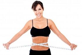 ukuran pinggang selepas penurunan berat badan yang cepat